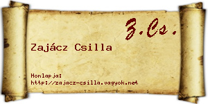 Zajácz Csilla névjegykártya